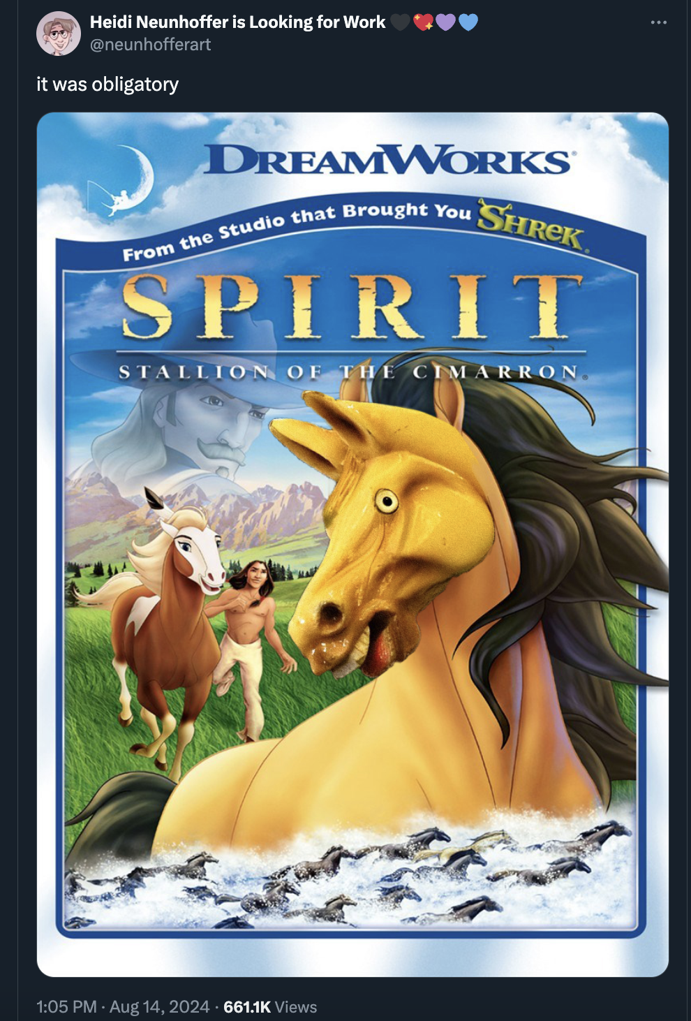 dreamworks spirit dvd - Heidi Neunhoffer is Looking for Work it was obligatory Dreamworks From the Studio that Brought You Shrek Spirit Stallion Of The Cimarron Views